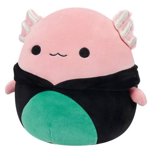 SQUISHMALLOWS Axolotl Archie v kostýmu černé kočky, 20 cm | Dedoles
