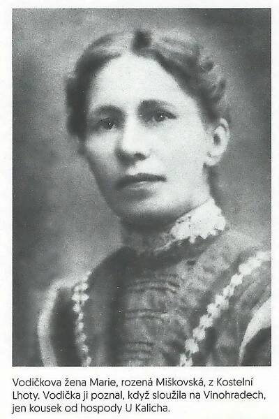 Vodičkova žena Marie, roz.Miškovská z Kostelní Lhoty