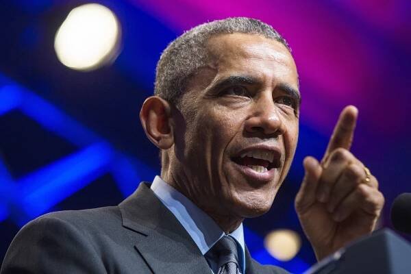 President Barack Obama speaks in Washington.