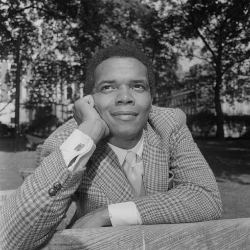 American singer-songwriter Johnny Nash during his first visit to London for various public appearances, 3rd September 1968. (Photo by Ron Case/Keystone/Hulton Archive/Getty Images)