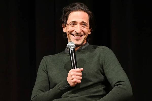 Adrien Brody speaks onstage at "The French Dispatch" Q&A during the 24th SCAD Savannah Film Festival at Trustees Theater on October 24, 2021 in Savannah, Georgia