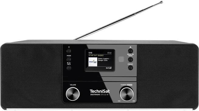 TechniSat DIGITRADIO 370 CD IR 0000/3949 stolní rádio, DAB+, DAB, FM, internetové, Wi-Fi, Bluetooth, CD, USB, internet