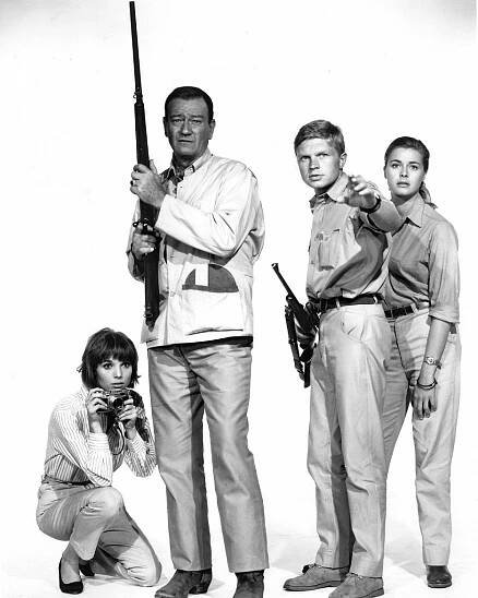 Elsa Martinelli, John Wayne, Hardy Krüger, Michèle Girardon - Hatari! - Promo