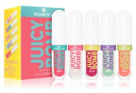 Essence Juicy Bomb dárková sada na rty 5 ks