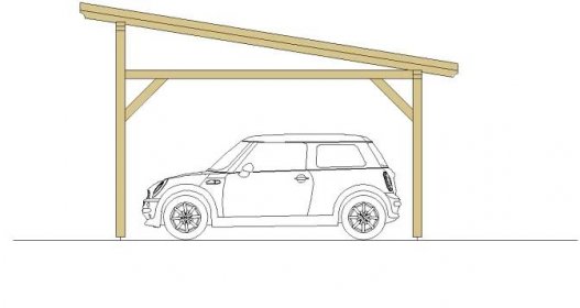 Dřevěné garáže a přístřešky pro auta