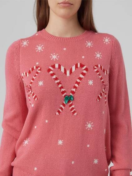 VERO MODA Svetr 'Candy Heart' – pink