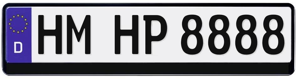HP Autozubehör plast podložka pod SPZ černá (š x v) 520 mm x 114 mm