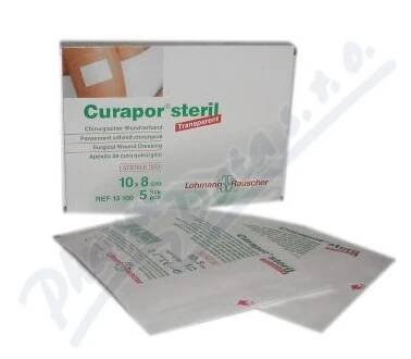 Náplast Curapor Transparent steril.10x8cm/5ks