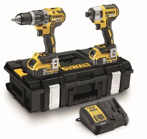 DeWALT Sada DCD795 + DCF887 / Aku bezuhlíková kombo sada nářadí