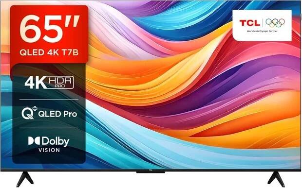 TCL 65" QLED televizor 65T7B – 4K UHD Smart Google TV, Dolby Vision & Atmos, HDR10+, HDMI 2.1, Game Master, Bluetooth, hla...