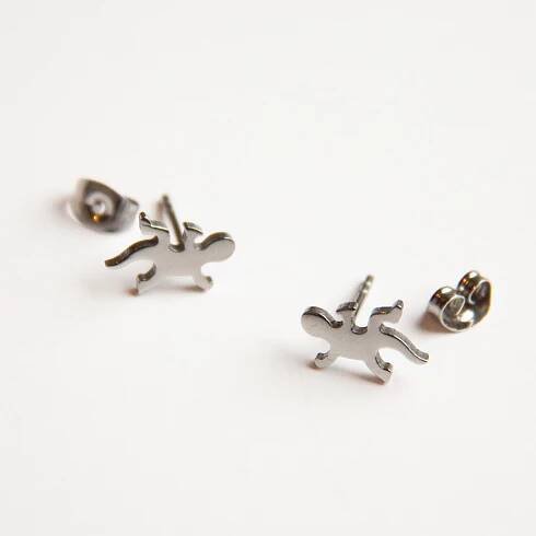 Puces d'oreilles en formes de lézard