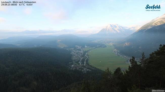 Leutasch - Blick nach Südwesten - Foto-Webcam.eu