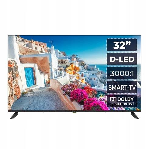 LED televize Kiano Elegance TV 32" HD Ready černá