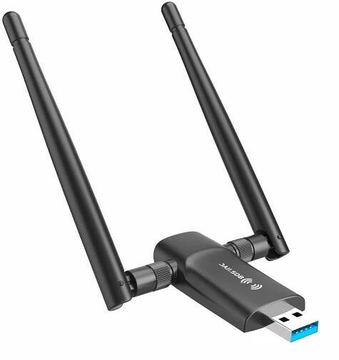 Nineplus USB Wi-Fi adaptér 1200 Mb/s Nejlepší PC Wi-Fi adaptéry pro hraní her
