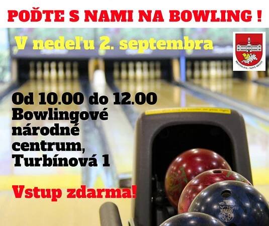 Pozývame vás zdarma na bowling! V nedeľu 2. septembra v centre na Turbínovej | Bratislava - Nové Mesto