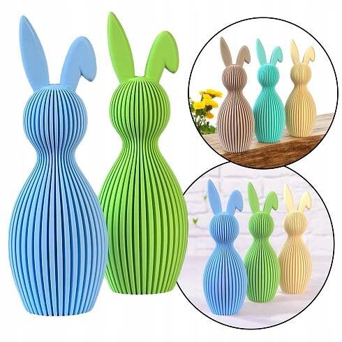 Dekorativní figurka králíka 21,5 cm Velikonoční zajíček, zajíc, 3D dekorace