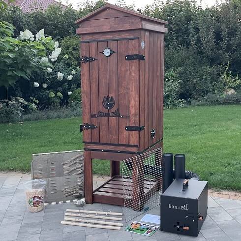 Wędzarnia Ogrodowa OLCHOWA OWD345L/110 60×60 Kolor Brąz
