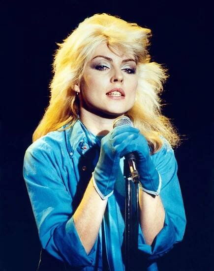 Debbie Harry photographed at Blanford Studios, Marylebone, in 1978