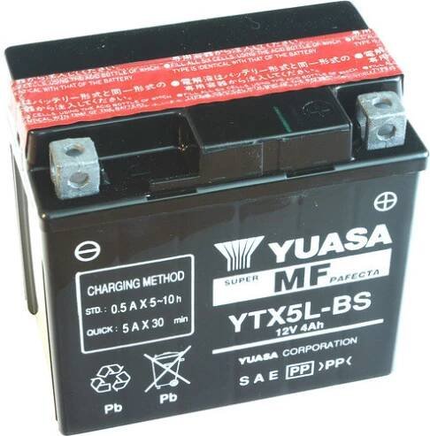299 motobaterie yuasa ytx5l bs 12v 4ah
