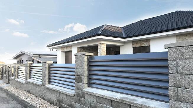 Hliníkový plot Porto - ELMAR