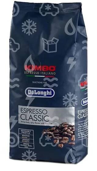 zrnková káva DeLonghi KIMBO Espresso Classic, 1 kg