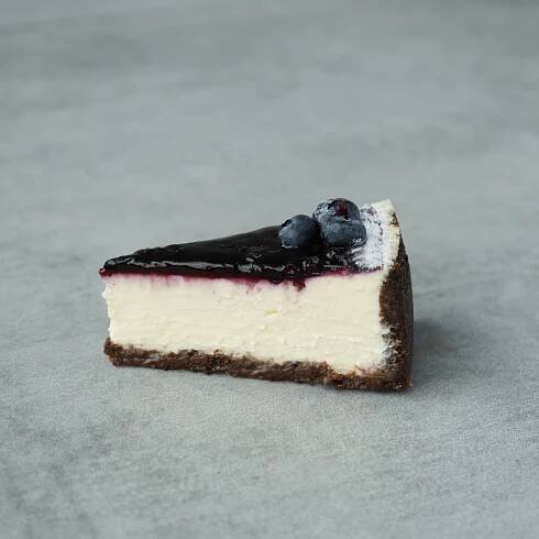 Borůvkový cheesecake
