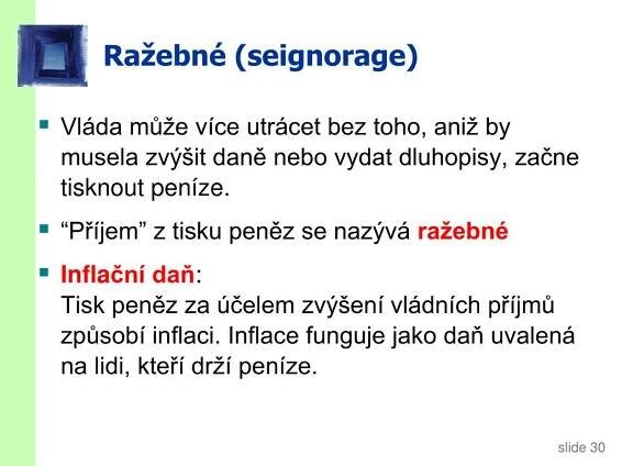 PPT - 3. PENÍZE A INFLACE PowerPoint Presentation, free download - ID:6431875