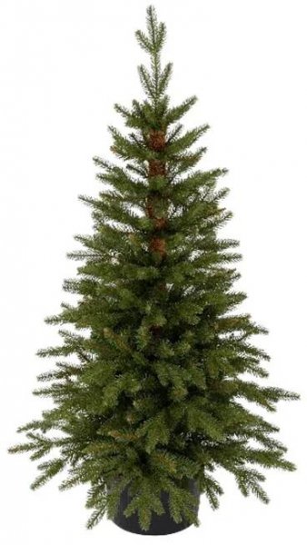 Vánoční stromek v květináči 3D Smrk Přírodní 110cm