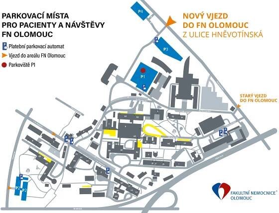 Od pondělí probíhá ve FN Olomouc oprava centrálního parkoviště | Fakultní nemocnice Olomouc