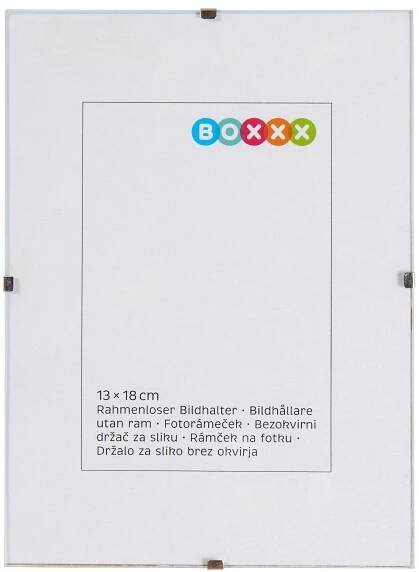 KLIPOVÝ RÁMEČEK, 1 foto 13 cm x 18 cm - čiré, Basics, sklo (18/13/1cm) - Boxxx
