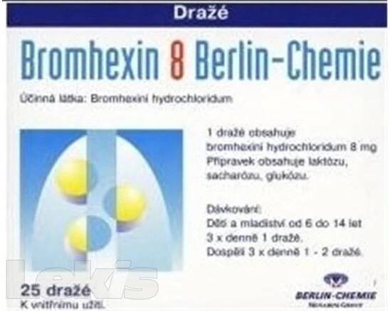 BROMHEXIN BERLIN-CHEMIE POR 8MG TBL OBD 25