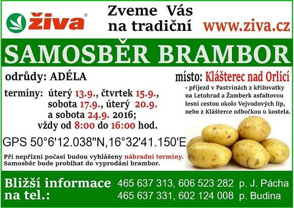 SAMOSBĚR BRAMBOR 2016