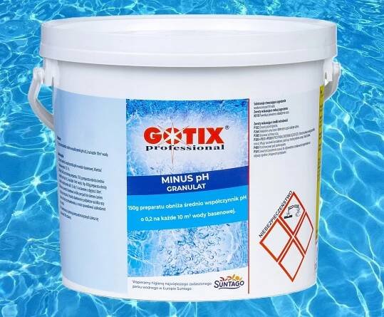 PH MINUS Granule pro snížení PH v bazénu Bazénová chemie PH Minus - 3KG Kód výrobce Gotix
