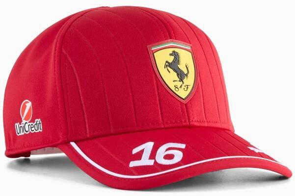 Scuderia Ferrari HP Leclerc Baseball Cap, Dark Cherry, large