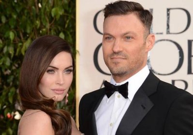 BEVERLY HILLS, CA - JANUARY 13: Actors Megan Fox (L) and Brian Austin Green arrive at the 70th Annual Golden Globe Awards held at The Beverly Hilton Hotel on January 13, 2013 in Beverly Hills, California. (Photo by Jason Merritt/Getty Images)