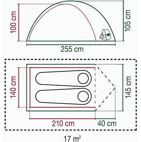 Kempingový stan pro 2 osoby Coleman Kobuk Valley 2 zelený 2000038385