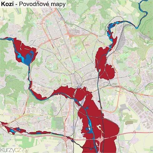 Kozí - mapy | Kurzy.cz
