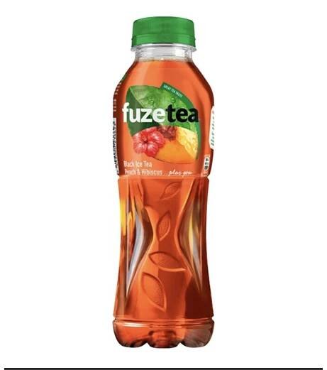 Láhev Nealko FuzeTea Peach Hibiscus černý ledový čaj