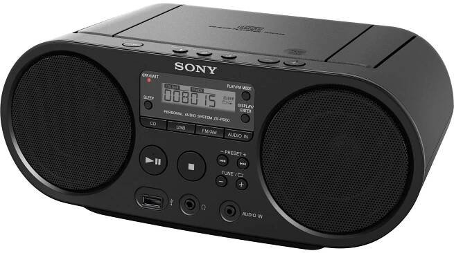 Sony ZS-PS55B CD-rádio DAB+, FM AUX, CD, USB černá