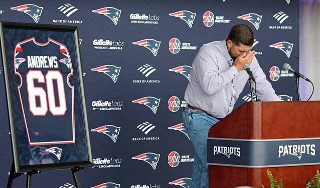 David Andrews was overcome with emotion while at the podium on June 2, 2025.
