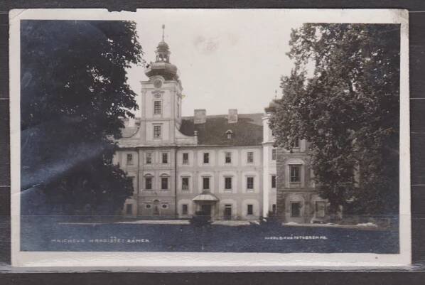 Mnichovo Hradiště - zámek - Pohlednice místopis