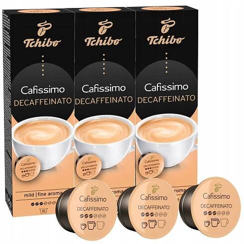 Tchibo Cafissimo Decaffeinate Káva bez kofeinu 10 x 3 kapsle Sada
