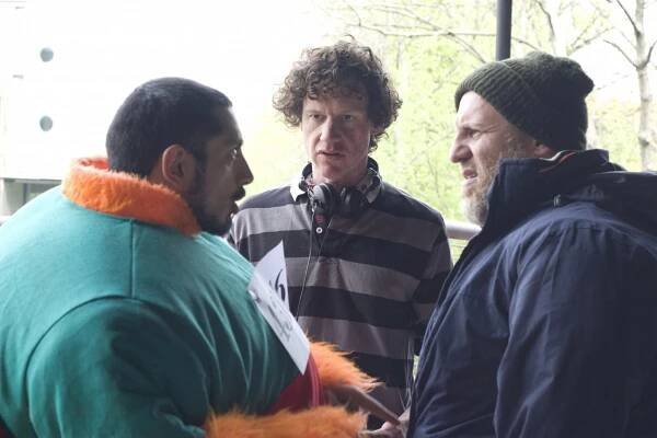 Riz Ahmed, Christopher Morris, Nigel Lindsay - Čtyři lvi - Z natáčení