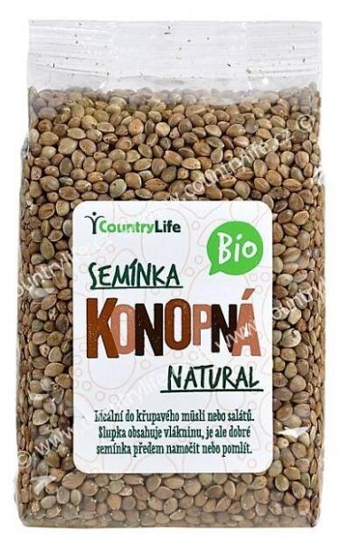 Country life - konopná semínka neloupaná 250 g