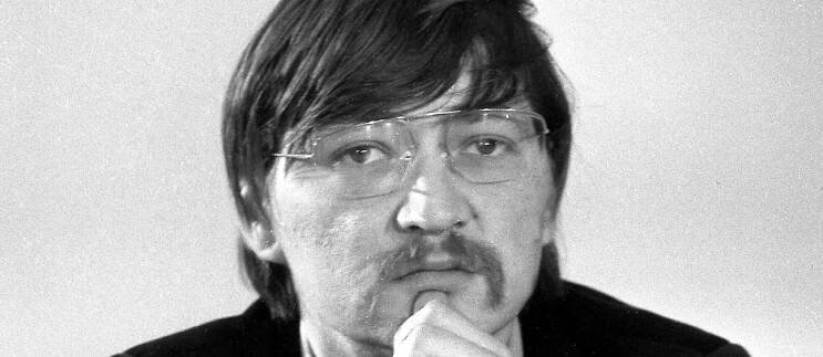 Rainer Werner Fassbinder, fotografie z 6. prosince 1973 ve Frankfurtu.