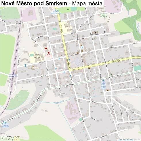 Nové Město pod Smrkem - mapy | Kurzy.cz