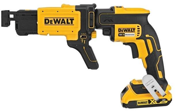 DCF620D2K Bezuhlíkový šroubovák na sádrokarton XR 18 V Li-Ion 2x2,0Ah - DeWALT