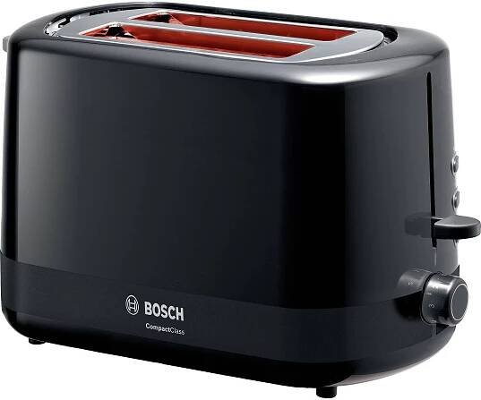 Bosch Haushalt TAT3A113 topinkovač s funkcí ohřívání pečiva černá