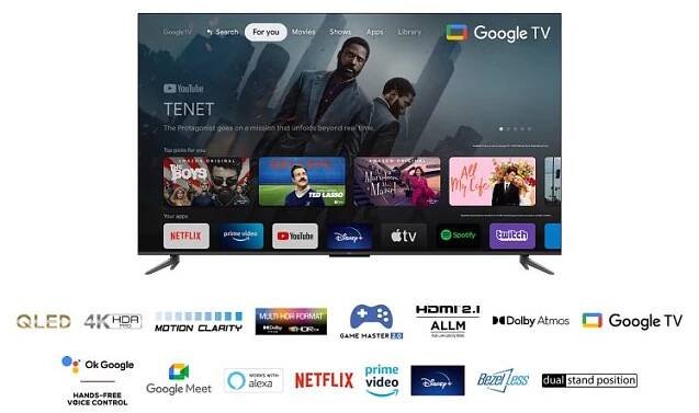 QLED 4K SMART ANDROID TV 139CM TCL 55 C645. ZARUKA.
