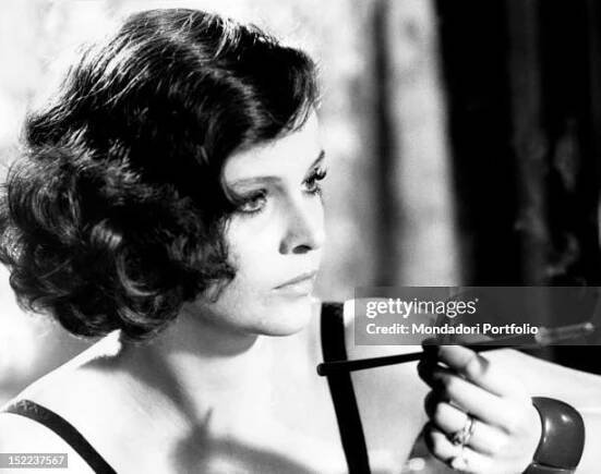 The Italian actress Laura Antonelli acting in the film 'Till marriage do us part'. Rome, 1974